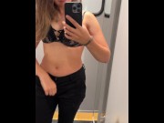 Preview 3 of Flashing my tight ass in public changing room!