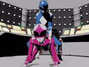 Preview 5 of Blue and pink ranger Doggystyle Anal