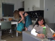 Preview 1 of (4K Special VIP Video) Get Caugt AGAIN! Stepsister Part4 Don't fuck Your Stepsister Again! Sorry mom