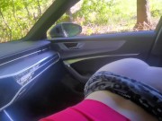 Preview 4 of Blowjob in car - stranger voyeur caught and watched us