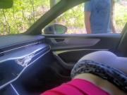 Preview 5 of Blowjob in car - stranger voyeur caught and watched us