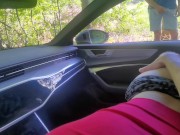 Preview 6 of Blowjob in car - stranger voyeur caught and watched us