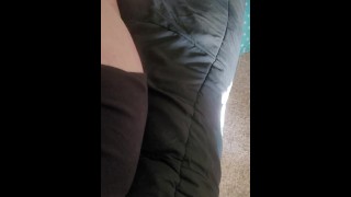 POV Curvy BBW loves getting her big ass smacked by neighbor and moans