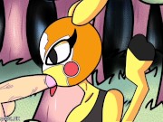 Preview 4 of Pikachu Blowjob Cum (Pokemon parody)