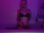 Preview 1 of silent porn - bathub teasing live on cam - no audio