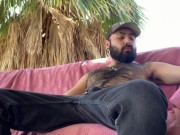 Preview 1 of Pup Major | smoking and jerking off in public