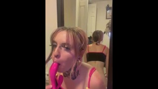 Anal ride on dildo