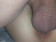 Preview 3 of Balls slapping my ass and creampies gapping pussy