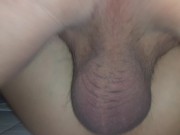Preview 5 of Balls slapping my ass and creampies gapping pussy