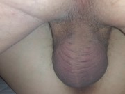 Preview 6 of Balls slapping my ass and creampies gapping pussy