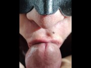 Preview 3 of Step sister sucking and getting a big load of cum in her mouth close up