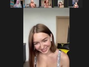 Preview 4 of Having Fun With The Girls On A Video Call. Californiababe, Kate Quinn, Bella Mur, Katy Milligan