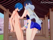 Preview 2 of Yelan and Xingqiu Fuck in Private Meeting Until Creampie - Genshin Impact Anime Hentai 3d Uncensored