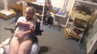 finally have my wheelchair fixed I can finally masturbate p2