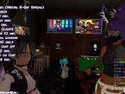 Preview 4 of Two Bratty VR Bunnies Get Bullied By Futa Cat Girl On Stream