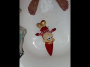 Preview 1 of In the Shower Playing with a Plush Elf