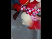 Preview 4 of In the Shower Playing with a Plush Elf