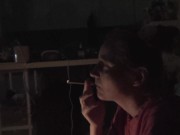 Preview 2 of Smoking in the dark alternative video different moods from different camera angles