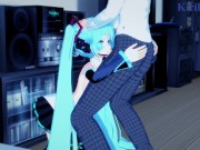 Preview 1 of Hatsune Miku and I have intense sex in the bedroom. - VOCALOID Hentai