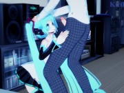 Preview 2 of Hatsune Miku and I have intense sex in the bedroom. - VOCALOID Hentai