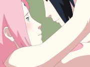 Preview 5 of Sakura and Sasuke sex Part 2  Naruto Kunoichi young hentai animation tits creampie cum anime groan