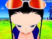 Preview 1 of Luffy Can't Resist to Fuck Sexy Girls from One Piece During Vacations - Anime Hentai 3d Compilation