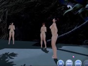 Preview 1 of Dead or Alive Xtreme Venus Vacation Nyotengu Rock Climbing Nude Mod Fanservice Appreciation