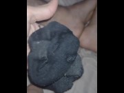 Preview 6 of Hairy cock dude shows his dirty socks full of cum