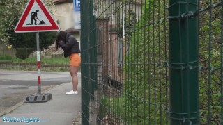 Public Agent Spanish Babe in Tight Dress Fucked Outside