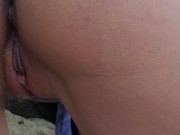 Preview 3 of Tight-Pussy Asian Teen Seduces Me, so I Fuck Her Hard in the Beach! - Big Cock Cumming