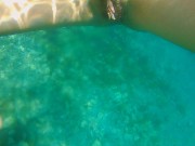 Preview 4 of Underwater CLOSE UP PEE and Naked Swimming