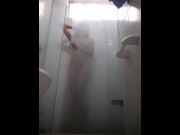 Preview 3 of I make a video in the hotel bathroom after finishing having sex with my boyfriend