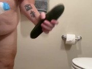 Preview 1 of Mature MILF BBW Cucumber in Ass 🥒 fun anal and then I eat it food