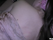 Preview 1 of My caucasian friend's daughter with HUGE hairy ass fucked on his bed