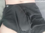 Preview 2 of I cum hands free in my black boxers