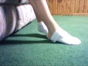 Preview 2 of Sock Series Wet White Socks Frieda Ann Foot Fetish