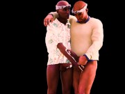 Preview 4 of To Alpha Black Dudes Explore Each others Chocolate Cocks