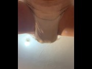 Preview 3 of FULL DIAPER ORGASM teen 18 cums shaking her ass with a wet diaper !