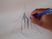 Preview 6 of X ART HD PASSION-HD fingers drawing tutoria Pencil drawing technique