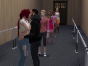 Preview 1 of Justin Bieber has sex with a fan in the dressing room. Her boyfriend stands at the door waiting