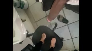 Stepbrother Cum From Footjob After Licking My Feet and Sucking Toes