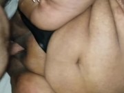 Preview 6 of Thick bbw Asian girl in G-String gets fucked and creampied