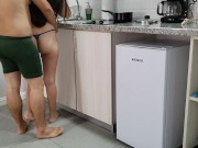 Preview 1 of Creampie in my wife's pussy when cooking