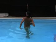 Preview 1 of Poolside Jerkoff shemale