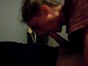 Preview 4 of Deepthroating my roomates cock while his GF is at work