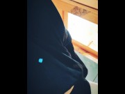 Preview 1 of العربية دسار اللعنة 🤤 Hot Muslim girl in hijab fucking her pussy in bathroom with dildo