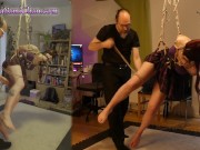 Preview 5 of Just Shibari: Girl Gagged, blindfolded: suspended in a predicament