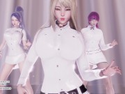 Preview 2 of [MMD] Momoland - Baam Ahri Kaisa Evelynn Sexy Kpop Dance League of Legends KDA