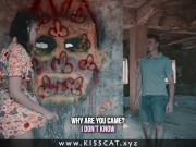Preview 2 of Stranger Ghost Called to Public Fuck Kisscat in an Abandoned House