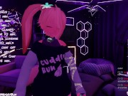 Preview 1 of Bunny Girl Plays With Her Vibe Wand And Then Rides Her BoyFriend In VR
